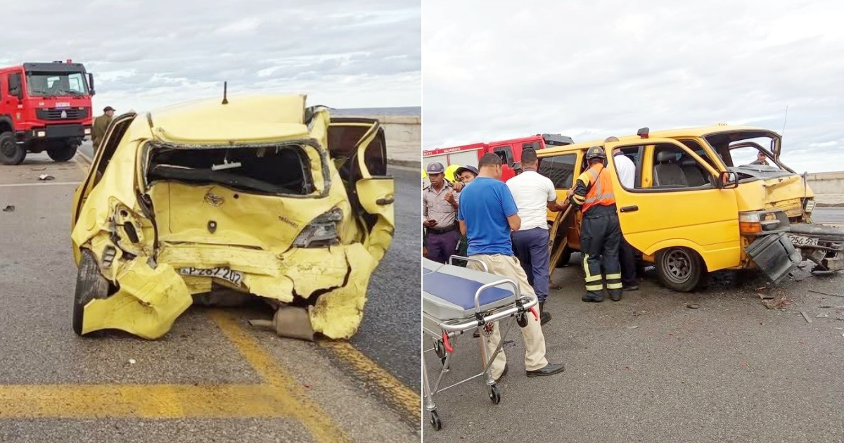 Accident on the Malecón in Havana leaves several injured, including a girl