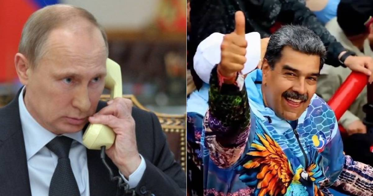 Putin supports Maduro and promises full backing in the face of pressure from the United States