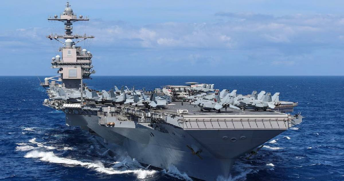 Closer to Venezuela: USS Gerald R. Ford aircraft carrier enters the central Caribbean