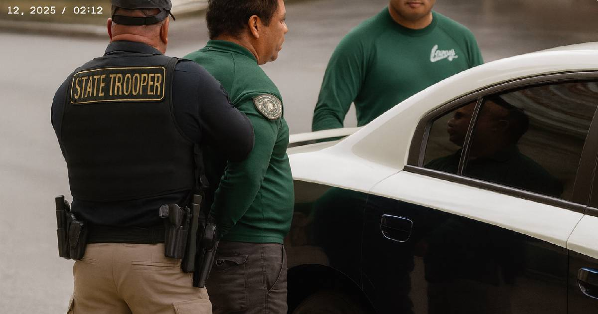 Detención de un nicaraguense en La Pequeña Habana © Captura de video mejorada con IA