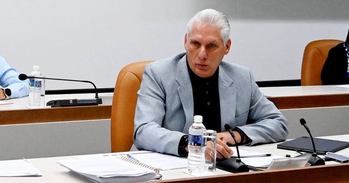 Miguel Díaz-Canel durante su intervención en el XI Pleno del Partido Comunista © X / @PresidenciaCuba