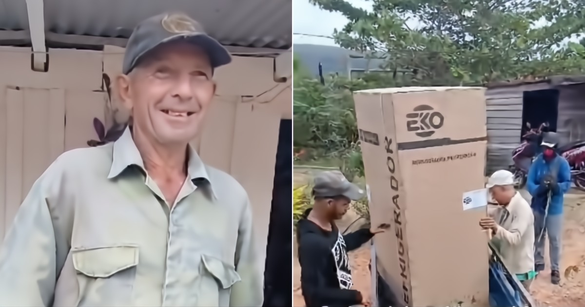 A Heartwarming Gift: Cuban Daughter Sends Refrigerator to Father, Bringing Tears of Joy