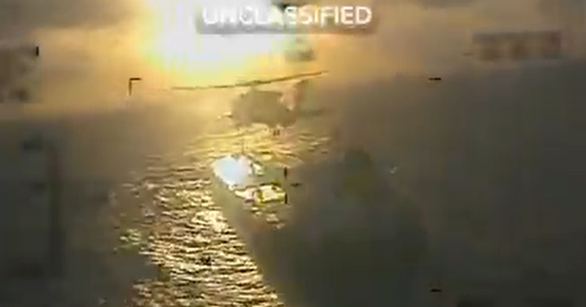 U.S. Government reveals images of the seizure of an oil tanker off the coast of Venezuela