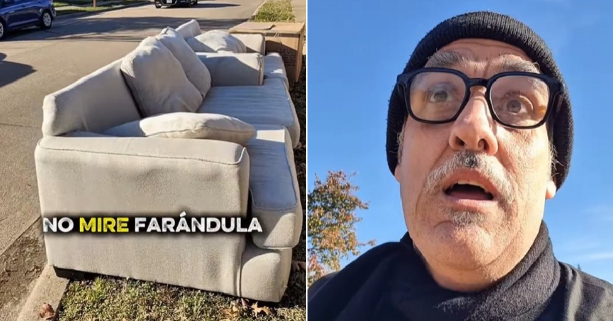 Chequera's Priceless Reaction to Finding Abandoned Furniture on a U.S. Street