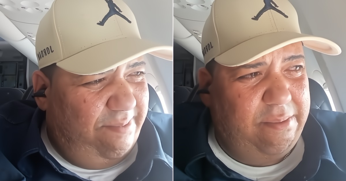 The hard and heart-wrenching moment of this Cuban on the plane: “This is what it feels like to arrive in Cuba after six years.”