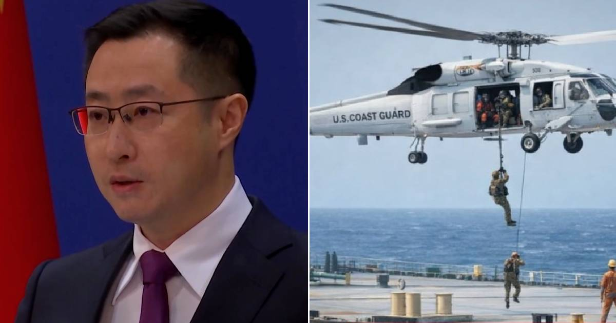 China accuses the U.S. of violating international law after the seizure of a Venezuelan oil tanker heading to Asia