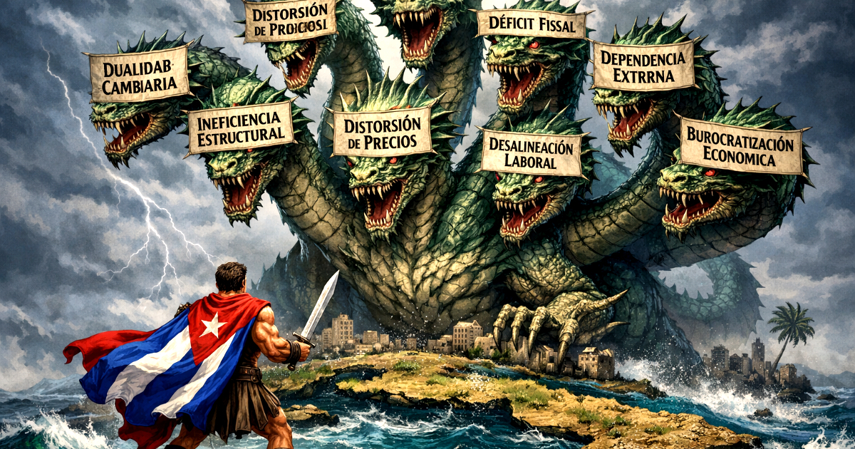 The Hydra of Distortions: The regime "has decided to plan more distortions," according to a Cuban economist