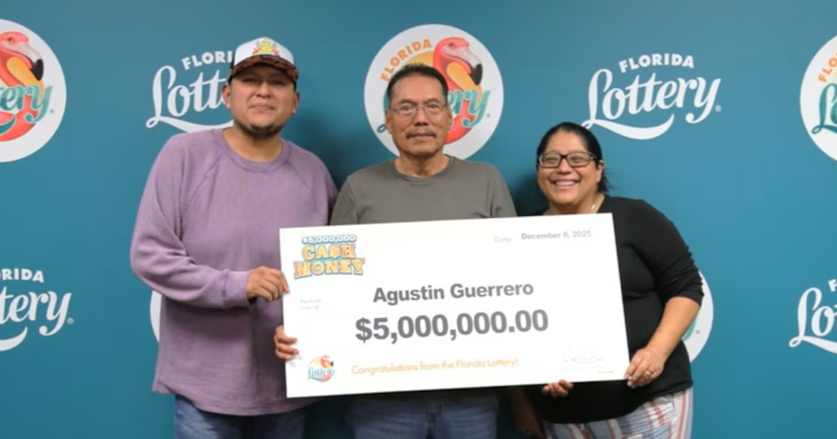 A $20 scratch-off can change a life: Hispanic wins $5 million in the Florida Lottery