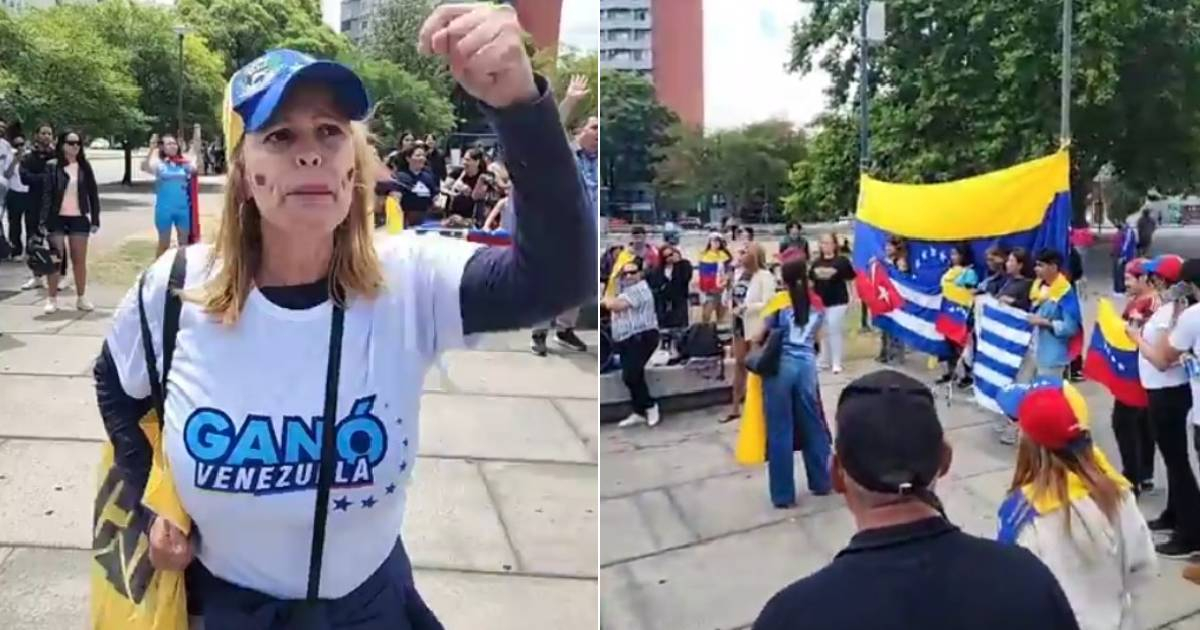 Venezuelans and Cubans celebrate in Uruguay the capture of Maduro and support a democratic transition