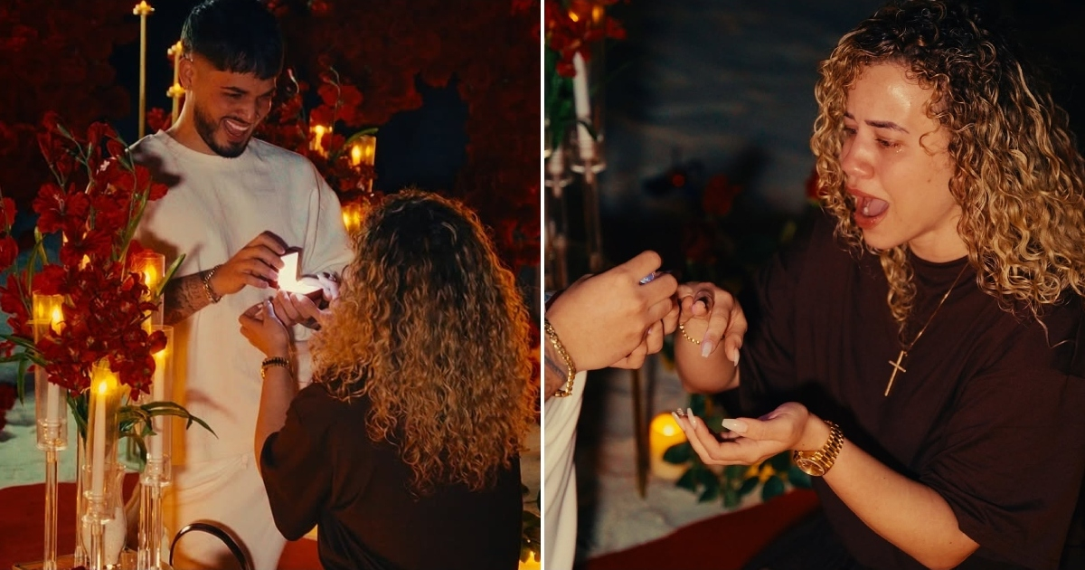 Like a movie! That’s how the romantic proposal of Flor de Cuba took place on the beach in Miami