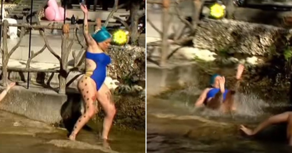 Cuban Singer La Diosa Takes a Tumble in 'El Rancho de Destino'