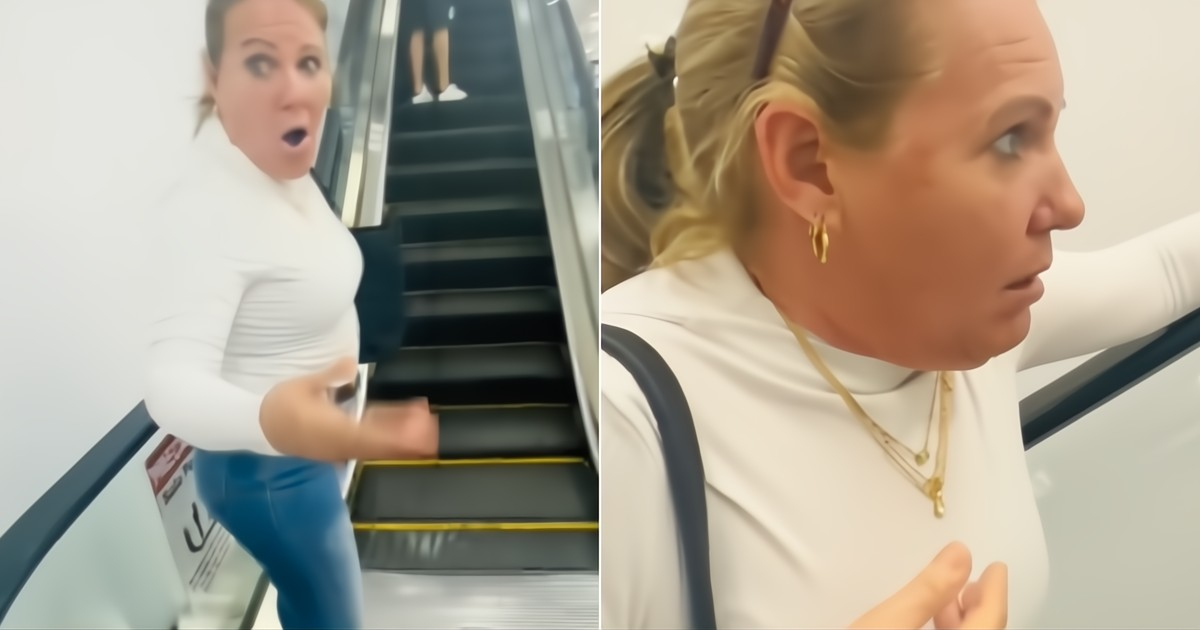 The one formed by this Cuban who has just arrived in Mexico while trying to go up an escalator