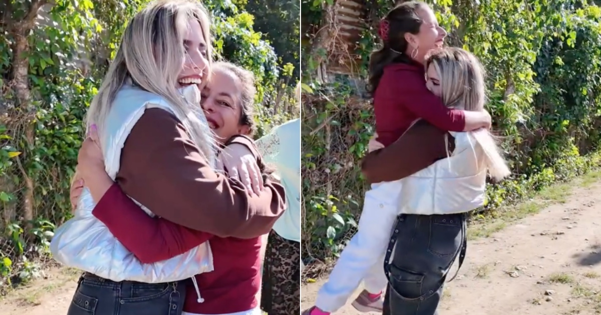"I had to go see them": This was the emotional reunion of Milenita with Mimi and her family in Cuba
