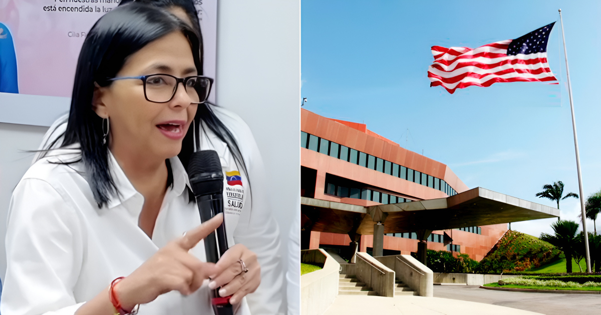 Retreat of Chavismo or "Bolivarian diplomacy": Delcy Rodríguez announces reopening of the U.S. embassy.