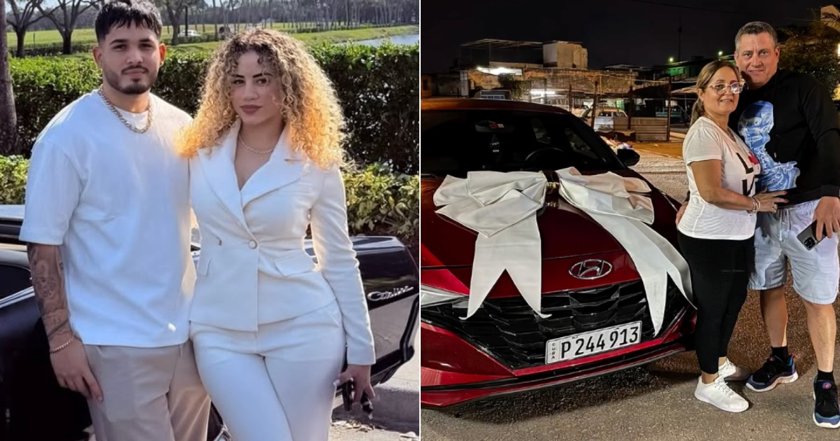 A couple from Flor de Cuba gifts a car to their parents on the island: "It's not luxury, it's gratitude."