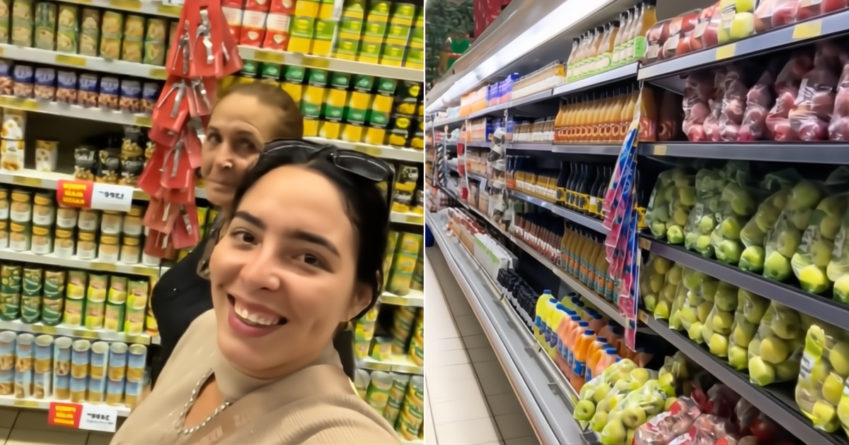 The reaction of a Cuban woman upon entering a market outside of Cuba for the first time: "This is what captivated me the most."