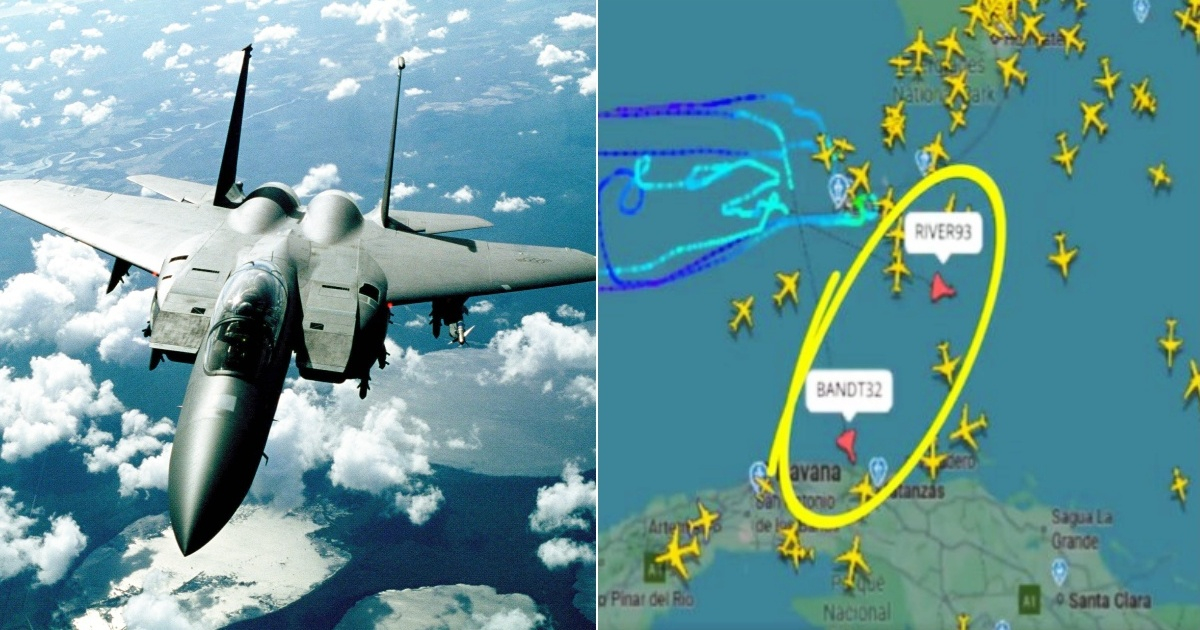 Reports on social media warn of suspected military flights from the United States approaching Cuba