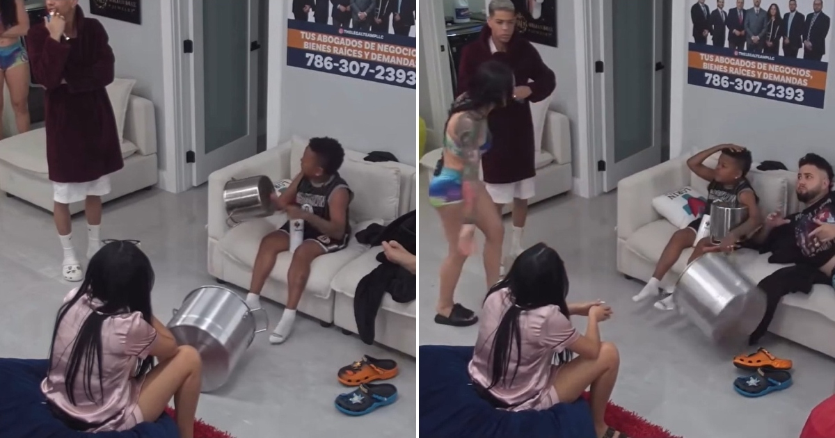 El Rancho de Destino is non-stop: Cuban Roselin Llanes loses her patience and throws a pot at Pío