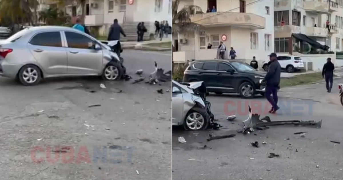 Bus hits a car near the U.S. Embassy in Havana