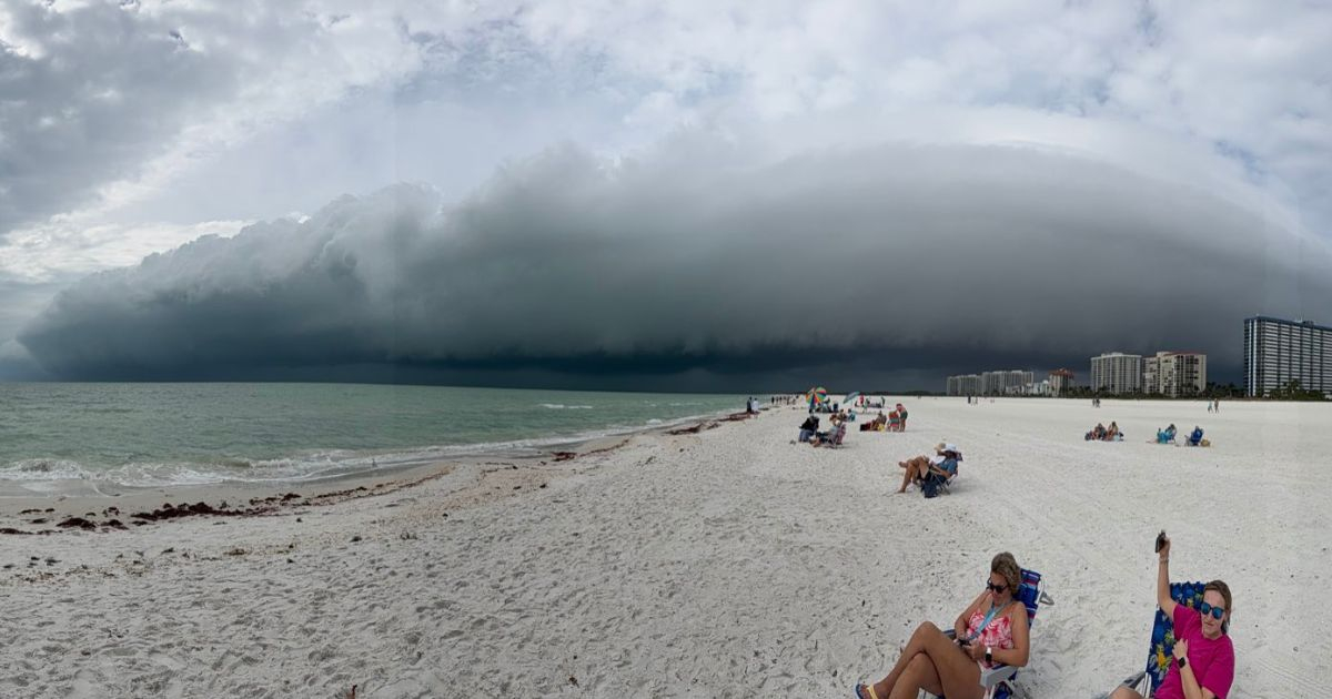 Dramatic Waterspout and Storm Clouds Create Stunning Show on Florida's Coast