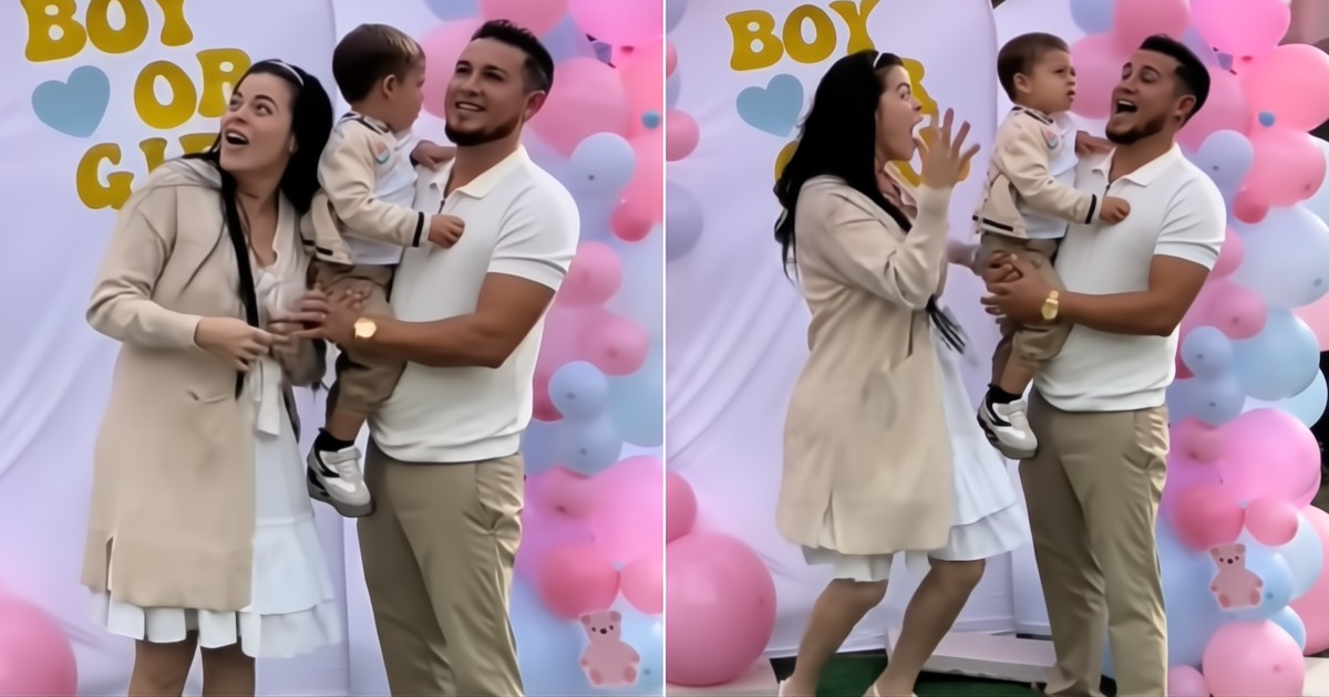 Cuban TikToker's Joyful Gender Reveal in the U.S. Unveils Baby's Gender in Spectacular Fashion