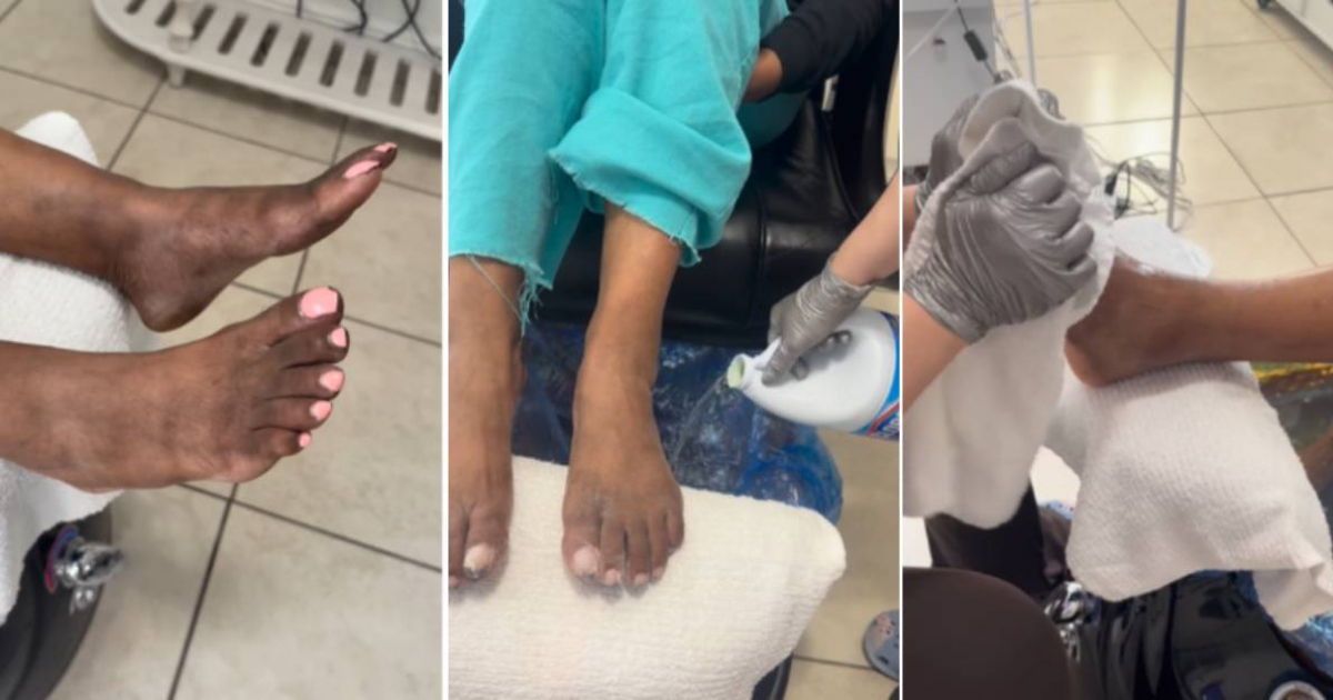 Cuban manicurist in Miami wows with the treatment of her "beautiful client."