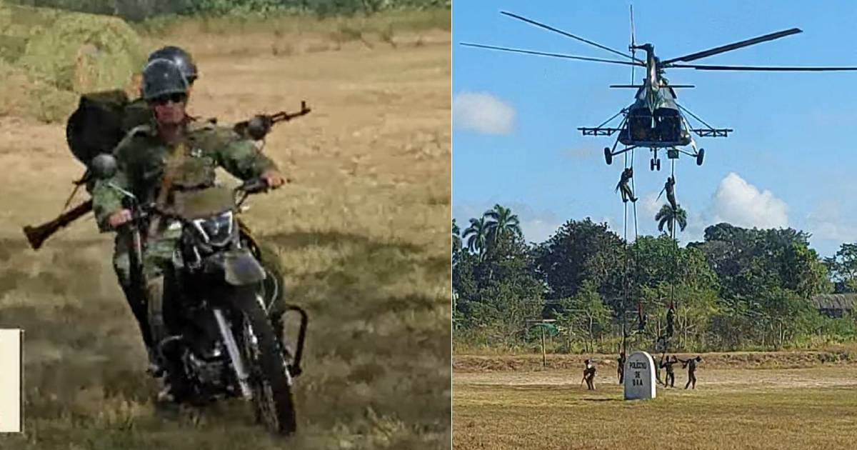 "Simulated enemies and helicopter-borne landings": The military epic of the regime clashes with its own imagery