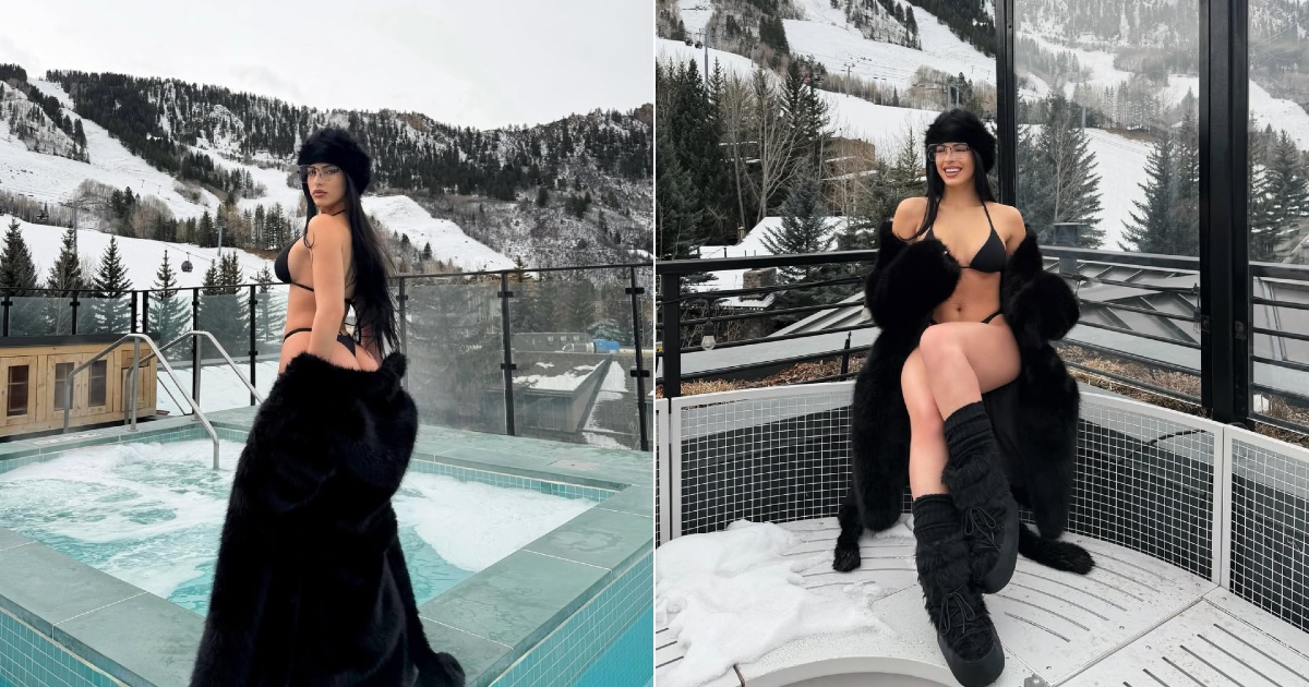 Fearlessly Embracing Success and Winter: Rachel Arderi Stuns in a Bikini Amidst the Cold