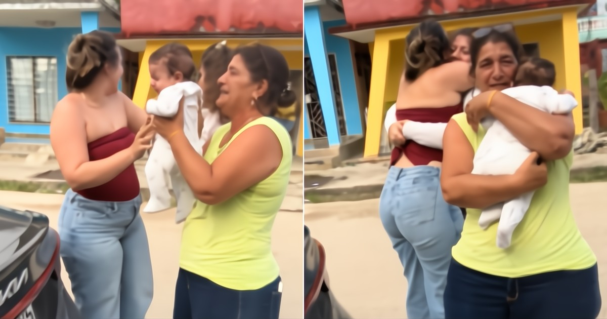 She takes her 4-month-old baby to Cuba to meet her grandmother: This was the emotional moment