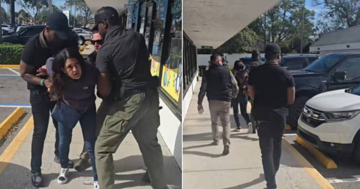 Cuban witnesses the arrest of an immigrant in Tampa: "They are from ICE and they are in private cars."