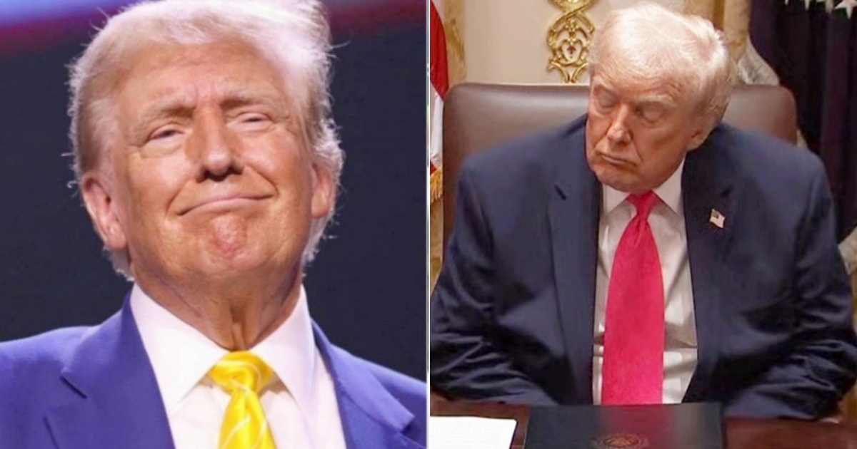 Trump explains why he closes his eyes during cabinet meetings