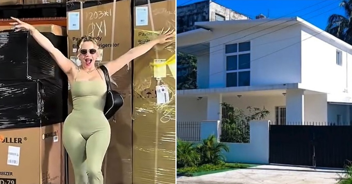 "Even two kitchens! Flor de Cuba sends everything to the house she bought for her mom in Cuba: 'I feel incredibly proud'"