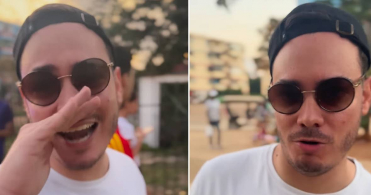 Sandro Castro visits market in San Agustín and sparks criticism for being "mocking and ignorant."