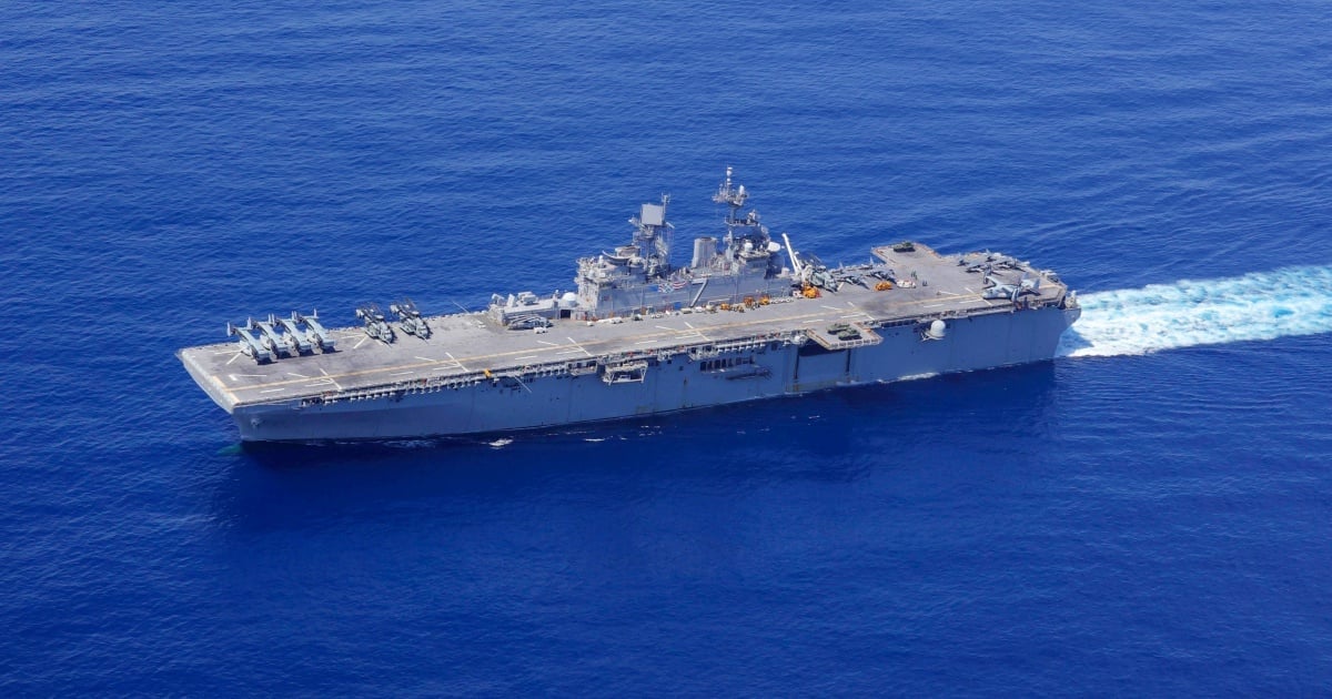 The U.S. maintains a large deployment of aircraft carriers and assault ships in the Caribbean to halt illegal fleets