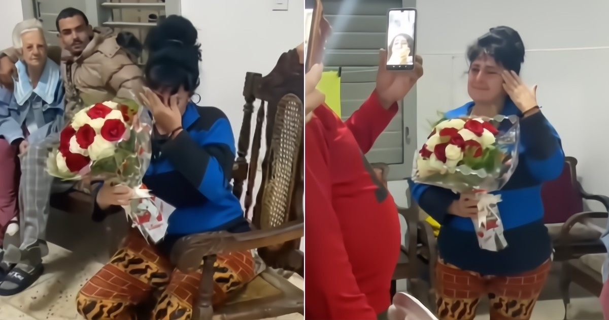 You won't believe how this Cuban mom reacted when she saw the gift her son sent her from abroad