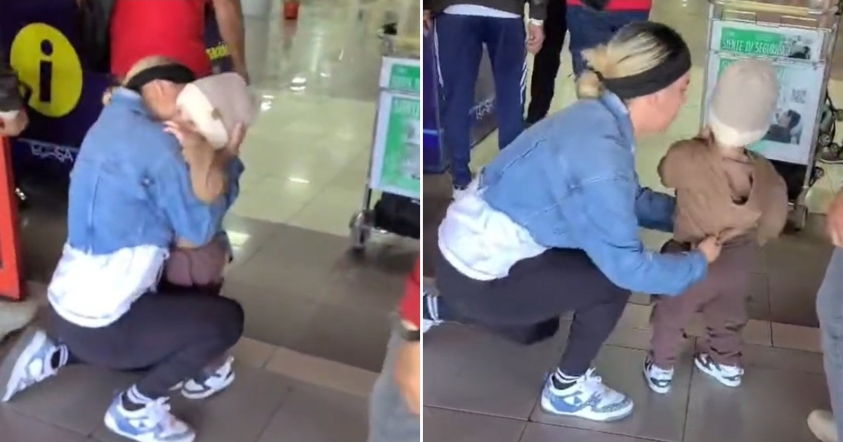 Cuban mother says goodbye to her son in Cuba so he can go with his father to the U.S.: "The hardest thing I've ever experienced."