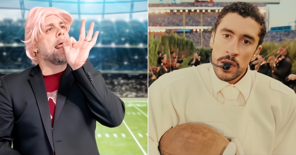 Bad Bunny's "Gringo Translator" at the Super Bowl Has Everyone in Stitches