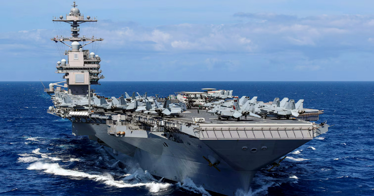 These are the U.S. ships closest to the coasts of Cuba: modern-class amphibious group and aircraft carriers