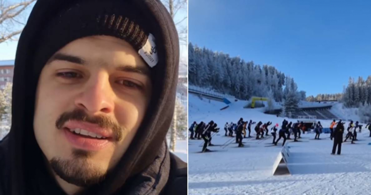 Cuban in Finland promotes beer at skiing competition: "I saw what they were paying and said yes"