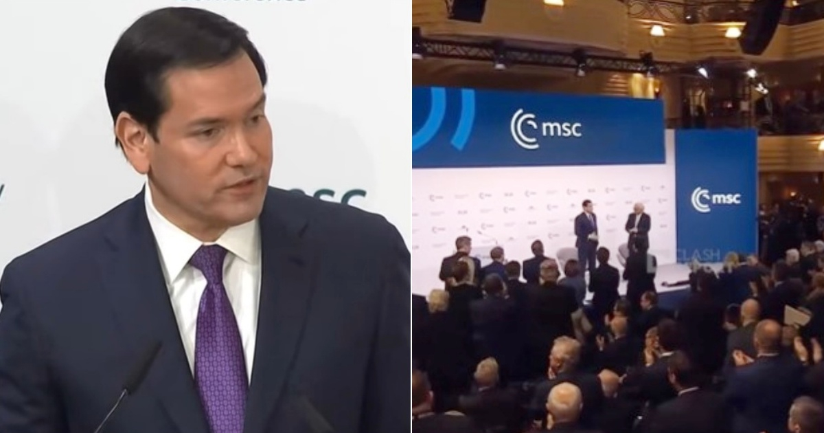 Marco Rubio is greeted with a standing ovation at the Security Conference held in Germany