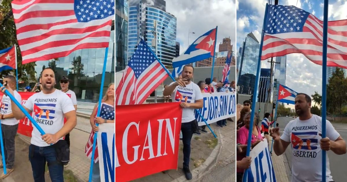 "Make Cuba Great Again": Cubans in Chile call for humanitarian intervention