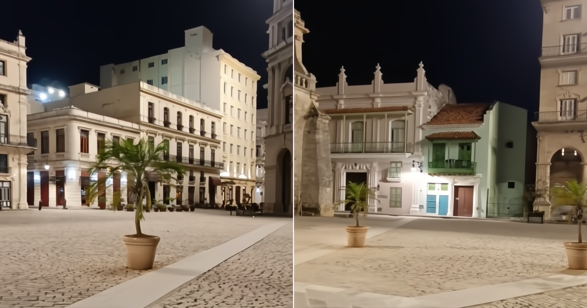 Old Havana at night before Valentine’s Day, the most desolate image of present-day Cuba: "It hurts to see this."