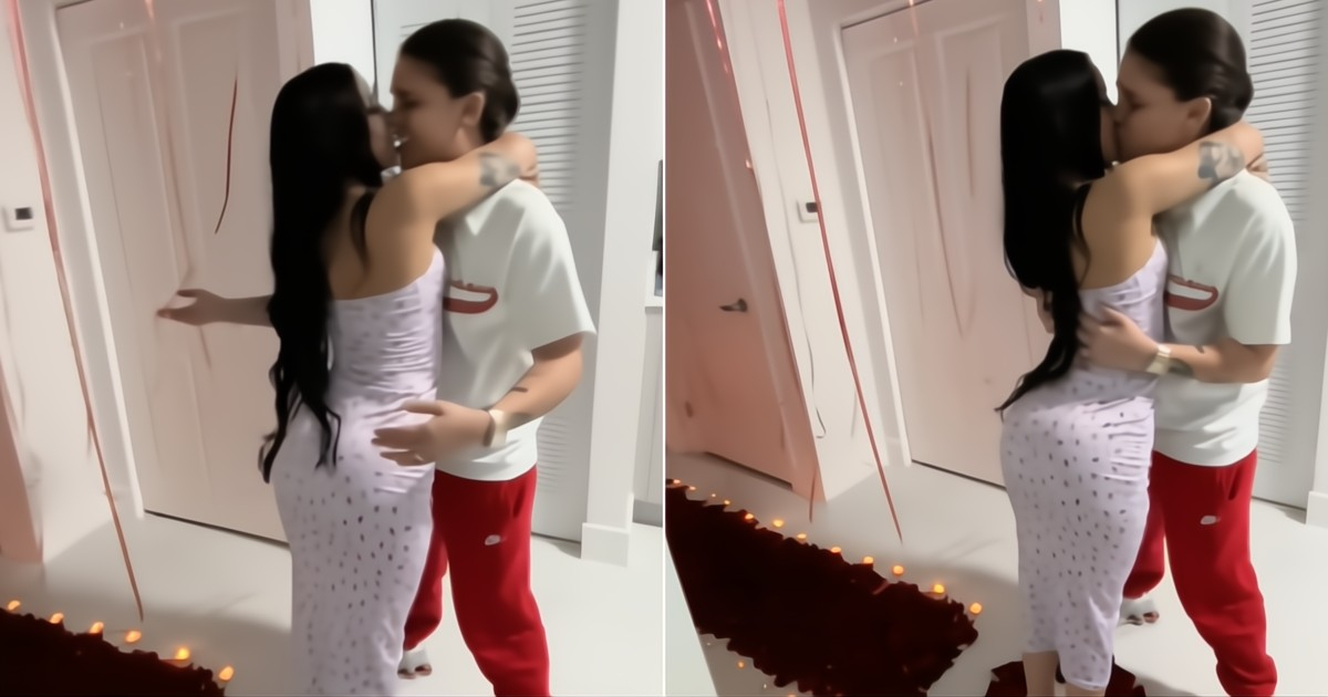 The most romantic surprise was given to this woman by her Cuban wife! The viral Valentine's video of these young women in the U.S.