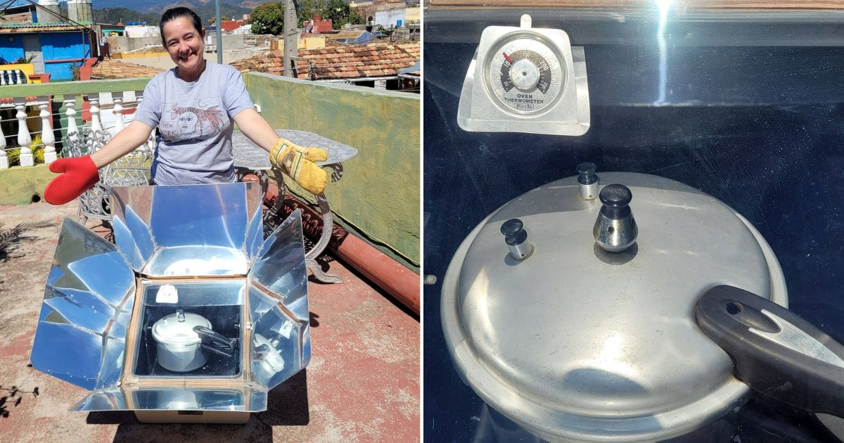 Woman in Trinidad rescues solar oven from the 90s amid new energy crisis