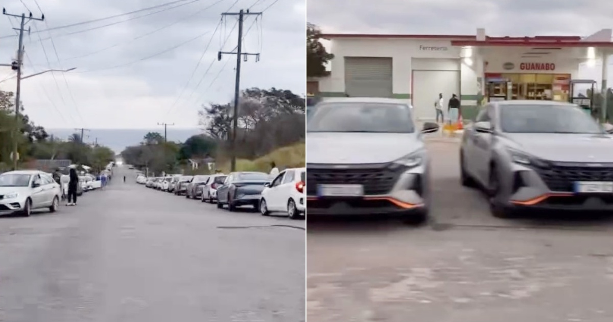 Long Lines for Gas Fuel Desperation in Guanabo, Cuba