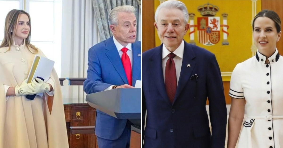Mavileibys Campa Felipe, the Cuban wife 43 years younger than Ambassador Benjamín León, is already setting trends in Madrid
