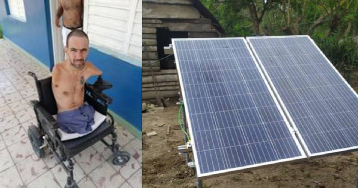 Cuban with severe disability requests a solar kit amid blackouts: "I am quite vulnerable."