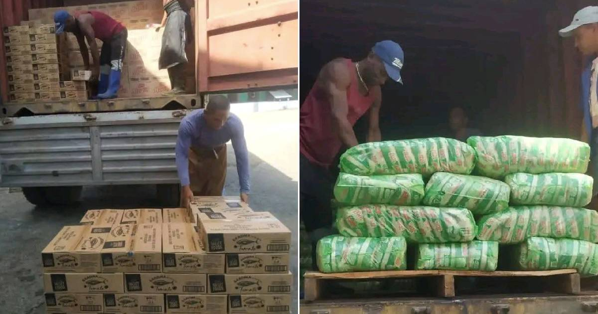 Donation from Mexico to Cuba? In Güira de Melena, they barely give a package of cookies to vulnerable families