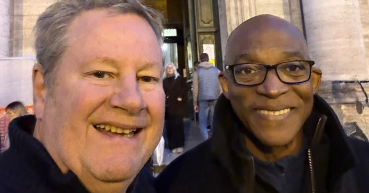 Coincidence? Mike Hammer is spotted in the Vatican with the Bishop of Guantánamo-Baracoa