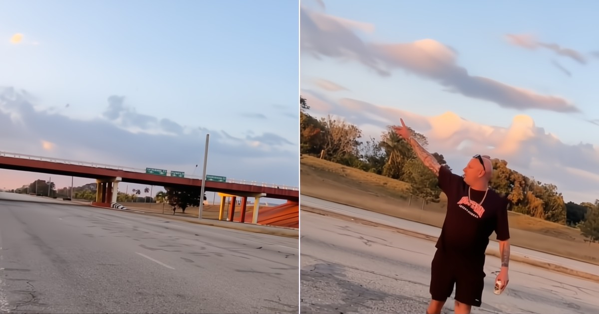 "I'm going to lie down here, and when a car goes by, wake me up": This is what the 8 Vías looks like due to the lack of fuel in Cuba